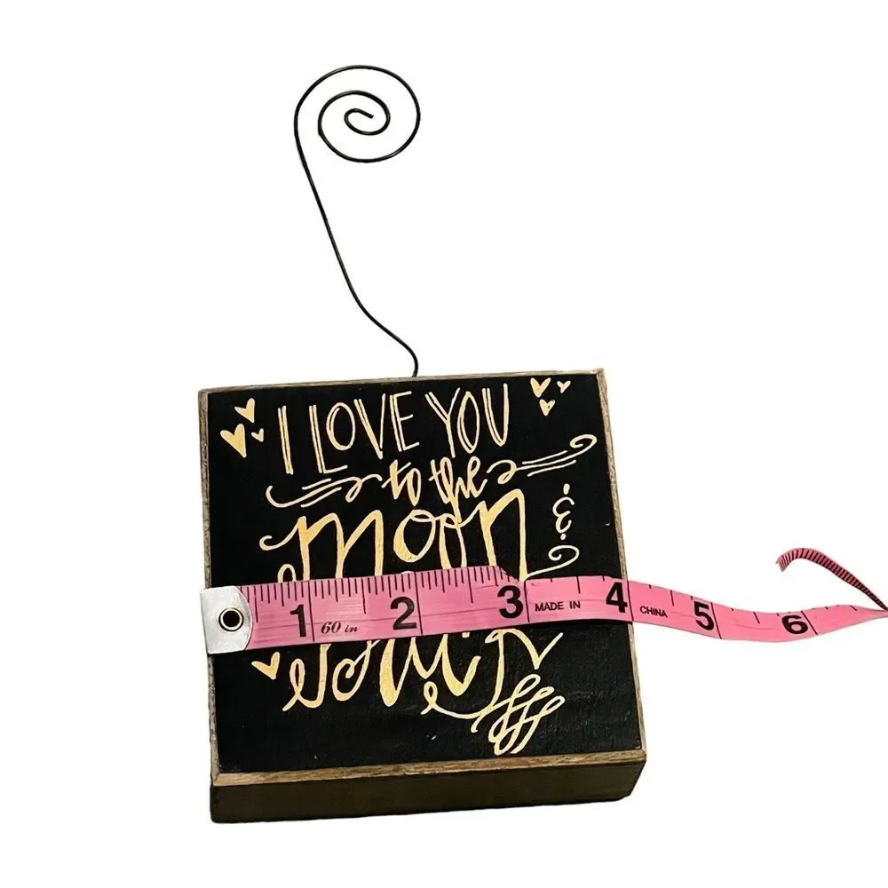 10/$25🦋 Francescas Black & Gold Love You To The Moon & Back Picture Holder